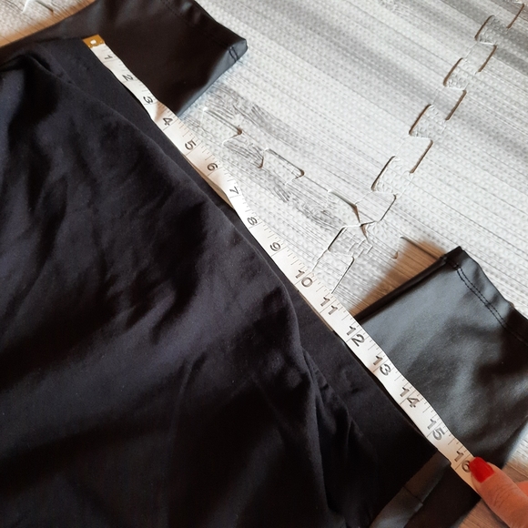 Torrid Maternity Faux Leather Black Leggings - Picture 7 of 10